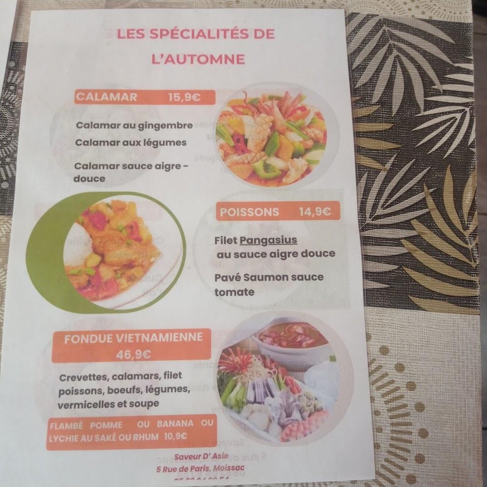 Saveurs d'Asie - Menu Image 3